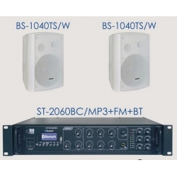 Zestaw ST-2060BC/MP3+FM+BT + 2x BS-1040TS/W